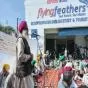 ਟਰੇਡ ਜਥੇਬੰਦੀਆਂ ਤੇ ਸੰਯੁਕਤ ਕਿਸਾਨ ਮੋਰਚੇ ਦੀ ਅਗਵਾਈ ਹੇਠ ਸੰਗਰੂਰ ਵਿਖੇ ਜ਼ਬਰਦਸਤ ਰੋਸ ਪ੍ਰਦਰਸ਼ਨ