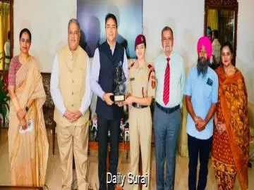 ਅਮਨ ਅਰੋੜਾ ਵੱਲੋਂ ਏਅਰ ਫੋਰਸ ਅਕੈਡਮੀ ਅਤੇ ਐਨ.ਡੀ.ਏ. ਮੈਰਿਟ ਸੂਚੀਆਂ ਵਿੱਚ ਸ਼ਾਨਦਾਰ ਪ੍ਰਾਪਤੀਆਂ ਲਈ ਮਾਈ ਭਾਗੋ ਪ੍ਰੈਪਰੇਟਰੀ ਇੰਸਟੀਚਿਊਟ ਦੀਆਂ ਮਹਿਲਾ ਕੈਡਿਟਾਂ ਦਾ ਸਨਮਾਨ