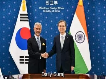 भारत-दक्षिण कोरिया संबंधों को नई गति देने पर विदेश मंत्रियों की सहमति
