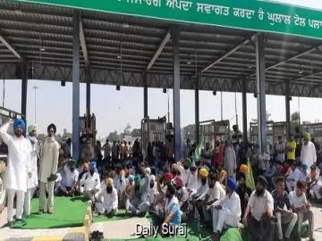 SKM Nationwide Protest: Bathinda Toll Plazas Turn Toll-Free Amid Farmers' Agitation
