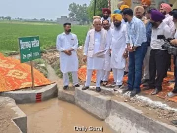 ਪੰਜਾਬ ਸਰਕਾਰ ਦੀ ਹਰ ਖੇਤ ਤੱਕ ਨਹਿਰੀ ਪਾਣੀ ਪਹੁੰਚਾਉਣ ਦੀ ਮੁਹਿੰਮ ਜੰਗੀ ਪੱਧਰ 'ਤੇ ਜਾਰੀ