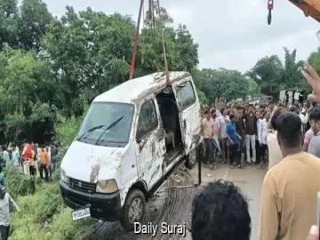 Major Accident in Madhya Pradesh’s Rajgarh: 9 Killed After Car Swept Away in Drain