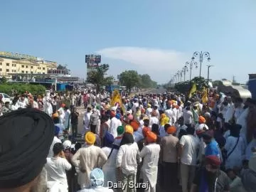 Panjokhra Sahib Case: Protesters Clash with Police in Ambala, Tear Gas Fired