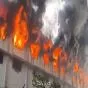Massive Blaze Engulfs Moradabad Export Factory; Smoke Visible 2 km Away