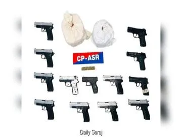3.267 Kg Heroin, 13 Pistols Recovered as Punjab Police Crack Down on Three Gangs