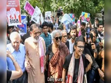 Day After Mass Detentions, AISA Protesters Return to Jantar Mantar Over SIR and CEC’s Resignation