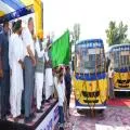 Punjab CM Bhagwant Mann Flags Off 100 Mini Buses to Enhance Rural Connectivity Across State