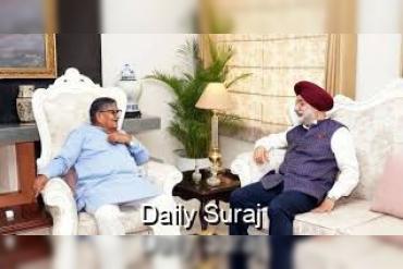 Delhi LG Taranjit Singh Sandhu Meets Punjab Governor Gulab Chand Kataria in Chandigarh