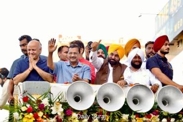 CM Bhagwant Singh Mann Has Pulled Punjab Out of Dark Phase With Great Effort; Now We Must Not Allow Good Work to Stop: Arvind Kejriwal