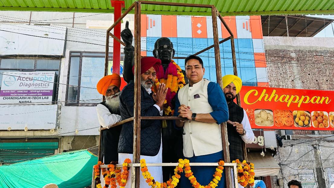 ਵਿੱਤ ਮੰਤਰੀ ਹਰਪਾਲ ਸਿੰਘ ਚੀਮਾ ਤੇ ਆਪ ਸੂਬਾ ਪ੍ਰਧਾਨ ਅਮਨ ਅਰੋੜਾ ਵਲੋਂ ਡਾ. ਭੀਮ ਰਾਉ ਅੰਬੇਡਕਰ ਦੇ ਮਹਾਂ ਪ੍ਰੀਨਿਰਵਾਣ ਦਿਵਸ ਮੌਕੇ ਨਾਭਾ ਵਿਖੇ ਸ਼ਰਧਾਂਜਲੀ ਭੇਟ