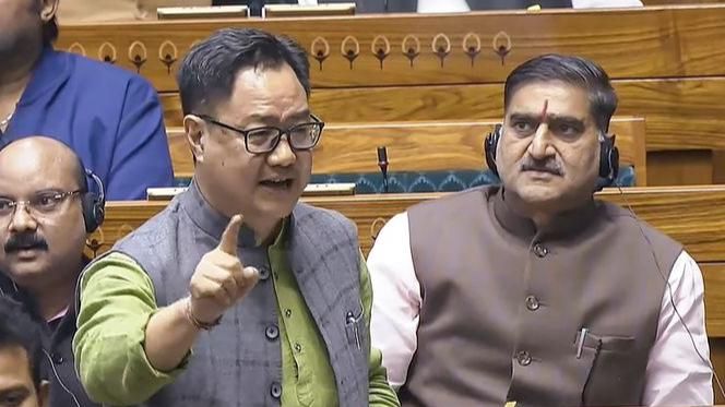 Notice for moving resolution to remove V-P Dhankhar regrettable: Rijiju