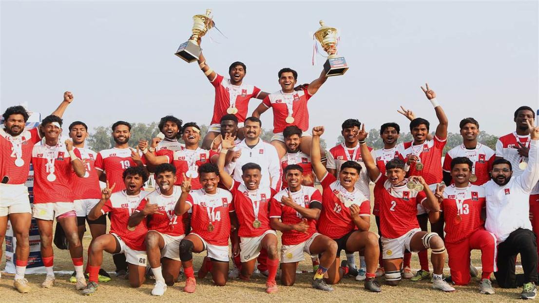 Chandigarh University beats University of Calicut to win All India Inter University Rugby Championship (Men) 2024-25