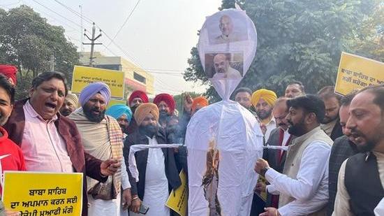 AAP holds protest across Punjab against Amit Shah's remarks on Dr. Ambedkar