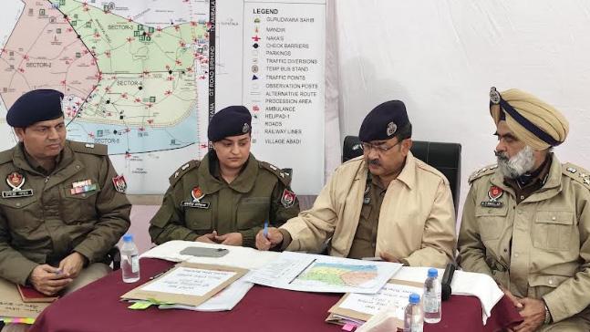 SHAHEEDI SABHA: 20 PARKING SPACES, 100 SHUTTLE BUSES FOR CONVENIENCE OF DEVOTEES COMING TO PAY OBEISANCE IN FATEHGARH SAHIB— SPL DGP ARPIT SHUKLA REVIEWS SECURITY ARRANGEMENTS IN FATEHGARH SAHIB AHEAD OF SHAHEEDI SABHA