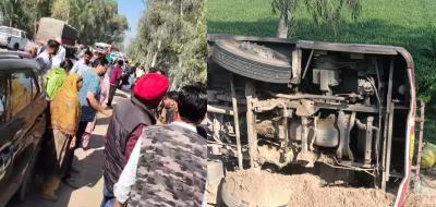 ਮੁਕਤਸਰ ਸਾਹਿਬ 'ਚ ਵੱਡਾ ਸੜਕ ਹਾਦਸਾ, ਯਾਤਰੀਆਂ ਨਾਲ ਭਰੀ ਬੱਸ ਟਰਾਲੇ ਨਾਲ ਟਕਰਾਉਣ ਤੋਂ ਬਾਅਦ ਪਲਟੀ; 9 ਲੋਕ ਜ਼ਖਮੀ