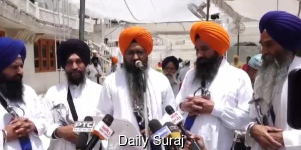 ਤਿੰਨ ਤਖ਼ਤਾਂ ਦੇ ਪੰਜ ਪਿਆਰਿਆਂ ਵੱਲੋਂ ਤਖ਼ਤ ਪਟਨਾ ਸਾਹਿਬ ਦਾ ਫੈਸਲਾ ਰੱਦ