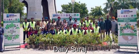 CGC Jhanjeri Plants 500 Trees at Chappar Chiri War Memorial in Environmental Endeavor