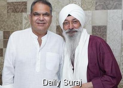 Bhai Harjinder Singh Receives Courtesy Visit from MP Sanjeev Arora
