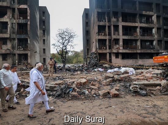 “Scene of Devastation Saddening”: PM Modi After Visiting Plane Crash Site in Ahmedabad
