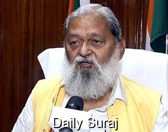 Anil Vij Directs Officers to Submit Daily Power Cut Reports or Face Consequences