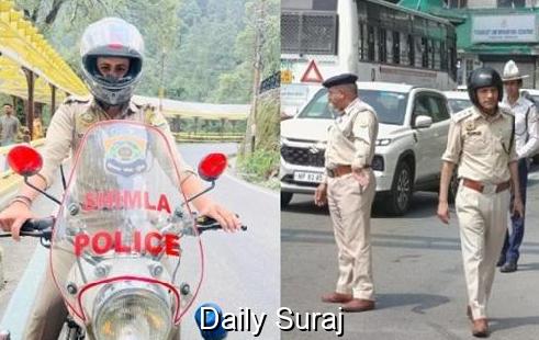 Shimla Police Enhances Traffic Measures to Handle Tourist Influx