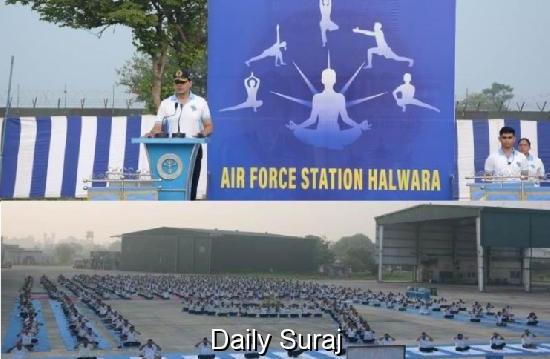 Armed Forces Join Global Yoga Movement at Halwara Air Base