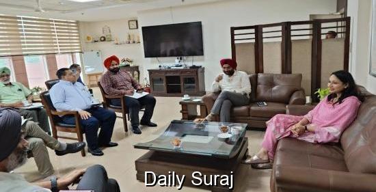 DC Conducts Review of Gateway Beautification Project in SAS Nagar