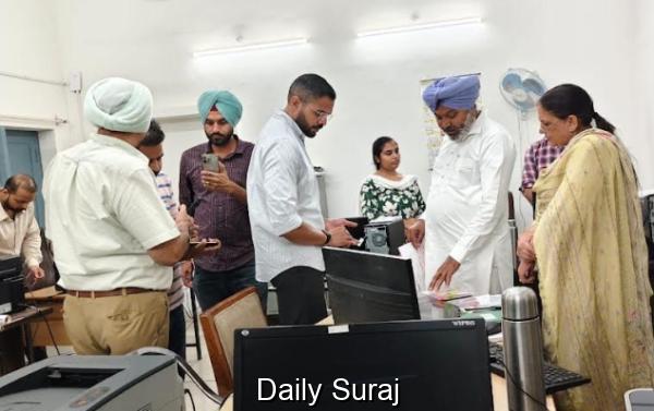 Finance Minister Harpal Singh Cheema Conducts Surprise Inspection at Excise and Taxation Department Headquarters in Patiala