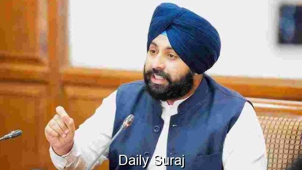 Punjab Minister Harjot Bains Pledges Respect for Sikh Religious Authority