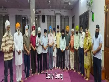 ਅੱਠਵੇਂ ਪਾਤਿਸ਼ਾਹ ਜੀ ਦਾ ਪ੍ਰਕਾਸ਼ ਪੁਰਬ ਮਨਾਉਣ  ਸਬੰਧੀ ਕੀਤੀ ਮੀਟਿੰਗ
