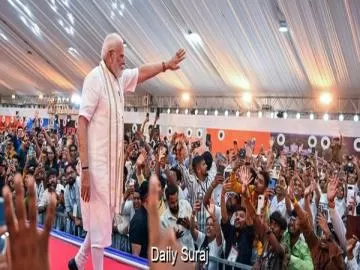 PM Modi Takes Barbed Swipe at Rahul Gandhi’s Campaign, Warning Youth Against "Jhooth Ki Goonj"