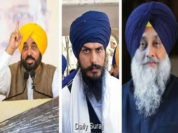 पंजाब राजनीति में बड़ा हलचल: मुख्यमंत्री भगवंत मान और सुखबीर बादल के खिलाफ चुनाव लड़ेंगे सांसद अमृतपाल सिंह