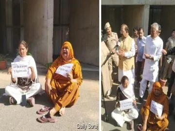 पंजाब विधानसभा के बाहर पीड़ित परिवार का प्रदर्शन: बेटे की हत्या के इंसाफ के लिए अबोहर से पहुंचे परिजन, बीजेपी नेताओं ने घेरी सरकार