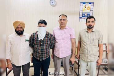 Vigilance Bureau nabs Inspector red handed accepting bribe of Rs. 50,000/-