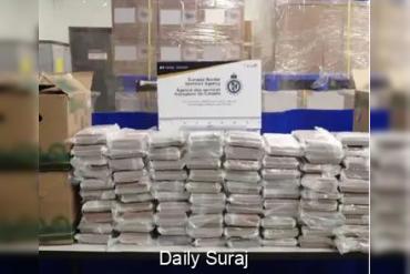कनाडा सीमा पर बड़ी कार्रवाई: अमेरिका से आए दो ट्रकों से 475 पाउंड कोकीन जब्त, तीन गिरफ्तार