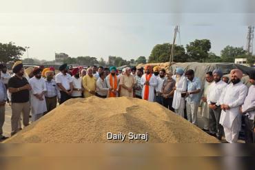 ਵਿਧਾਇਕ ਐਡਵੋਕੇਟ ਲਖਬੀਰ ਸਿੰਘ ਰਾਏ ਨੇ ਦਾਣਾ ਮੰਡੀ ਸਰਹਿੰਦ ਵਿਖੇ ਝੋਨੇ ਦੀ ਸਰਕਾਰੀ ਖ਼ਰੀਦ ਕਰਵਾਈ ਸ਼ੁਰੂ