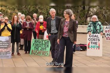 Protest in New South Wales Parliament as Activists Oppose Coal Mine Expansion